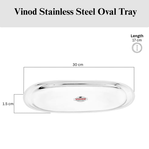 Vinod Stainless Steel Salad Tray with Highest Grade Stainless Steel Mirror Finish Tough and Strong Rust free and Dishwasher Safe