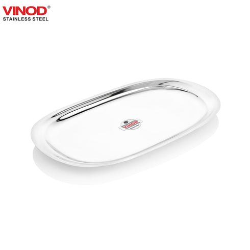 Vinod Stainless Steel Salad Tray with Highest Grade Stainless Steel Mirror Finish Tough and Strong Rust free and Dishwasher Safe
