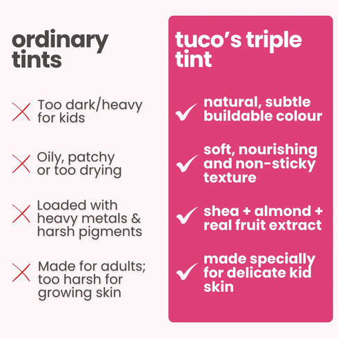 Tuco Strawberry Triple Tint for Kids