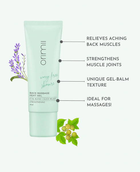 Orimii Skincare Back Massage Heat Gel