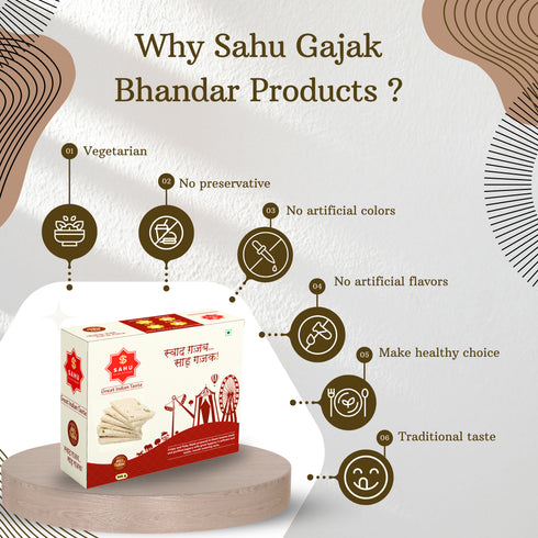 Sahu Gajak Bhandar Sugar Khasta Gajak