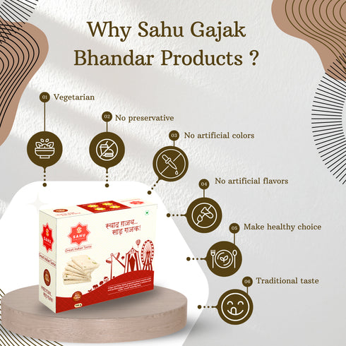 Sahu Gajak Bhandar Sugar Khastha Gajak