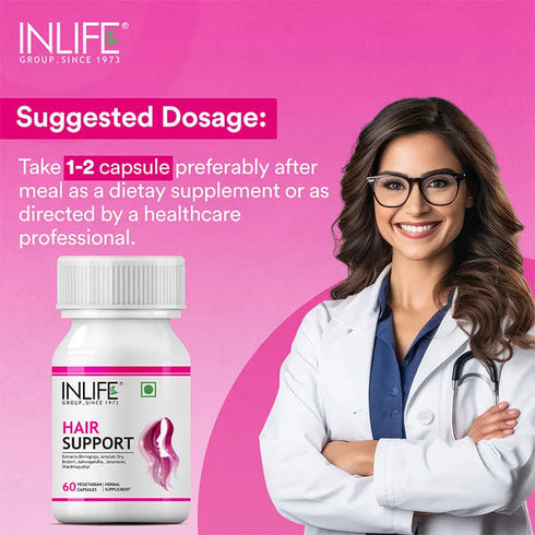 Inlife Hair Support Herbal Capsules