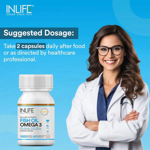 Inlife Fish Oil 500 MG Capsules