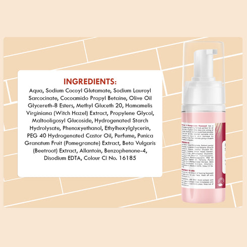 The Skin Story Beetroot & Pomegranate Foaming Face Wash – Sensitive Skin Formula