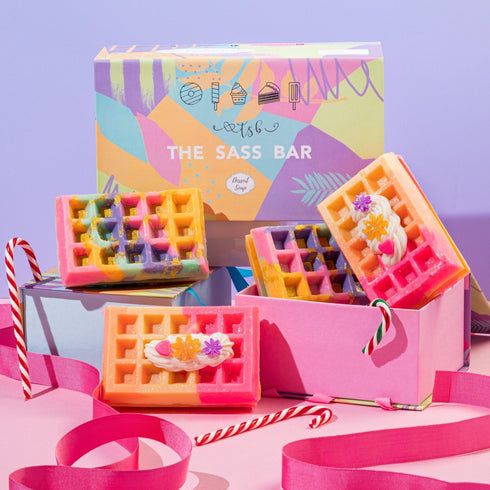 The Sass Bar Summer Melange Waffle Soap