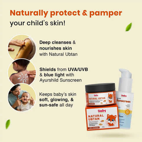 Babyorgano Nature s Shield & Shine Skin Care Combo