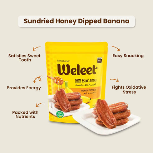 Weleet Sun Dried Honey Dipped Banana