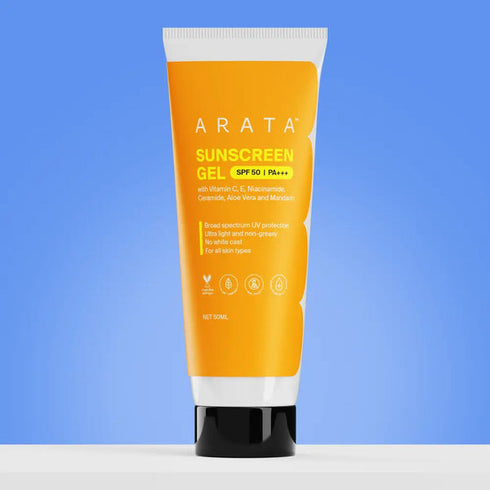 Arata SPF 50+ PA+++ Lightweight Sunscreen Gel Cream