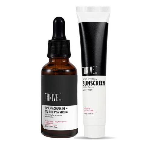 Thriveco in ThriveCo Sunscreen SPF 50 PA 30 ml ThriveCo Niacinamide Serum