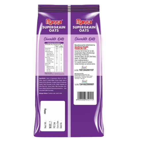 Manna Foods Chocolate Oats