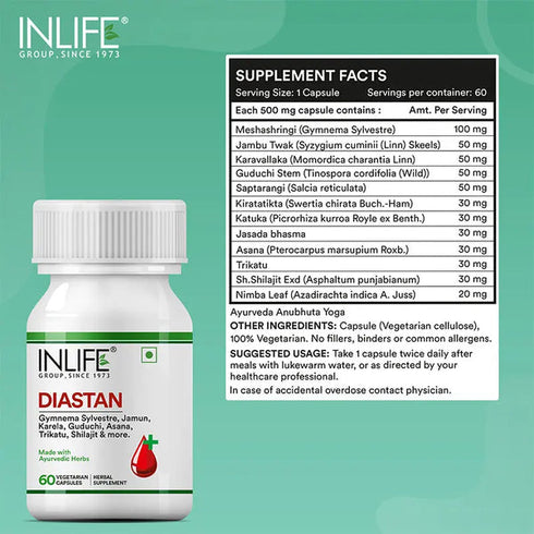 Inlife Diabetes Care Diastan Capsules
