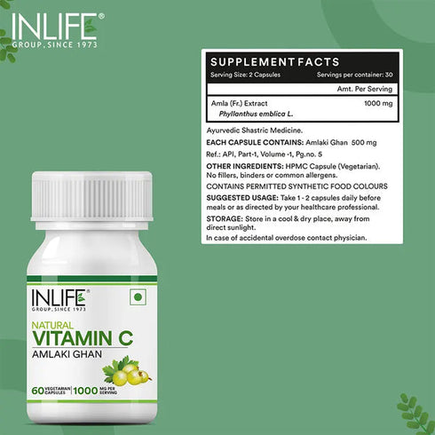 Inlife Natural Vitamin C Amla Capsules