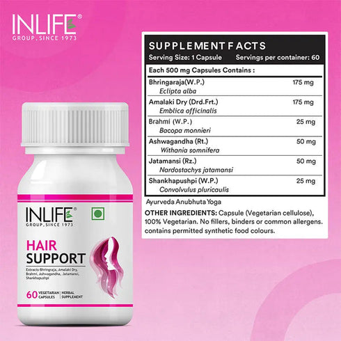Inlife Hair Support Herbal Capsules