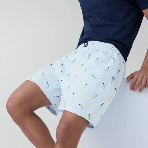 XYXX Surf Super Combed Cotton Boxer Shorts Gin Blue
