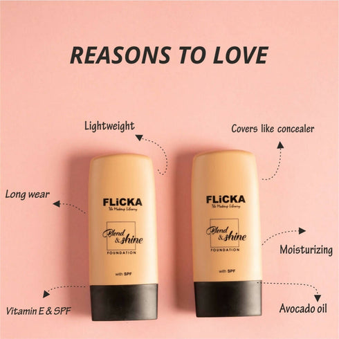 Flicka Blend & Shine Foundation | Walnut