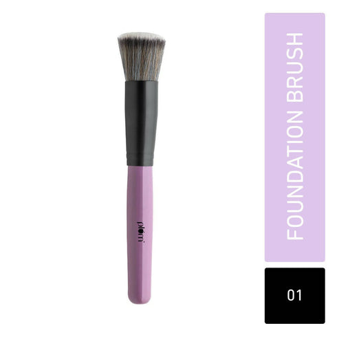 Plum Soft Blend Foundation Brush Easy Pickup 01