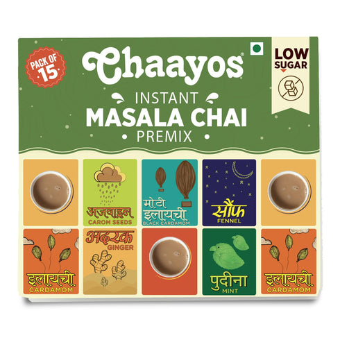 Chaayos Instant Tea Premix Masala Chai Sachets