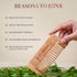 Just Herbs Handmade Wide-Tooth Neem Comb 35g