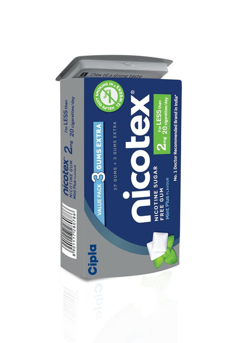 Nicotex Chewing Gums 2mg Sugar Free Mint