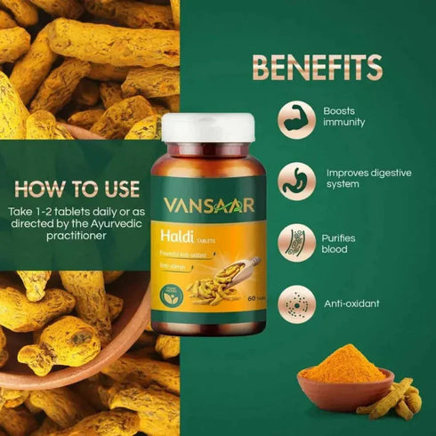 Vansaar Haldi Tablets 60 Tablets