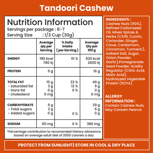 Jabsons Foods Tandoori Cashew