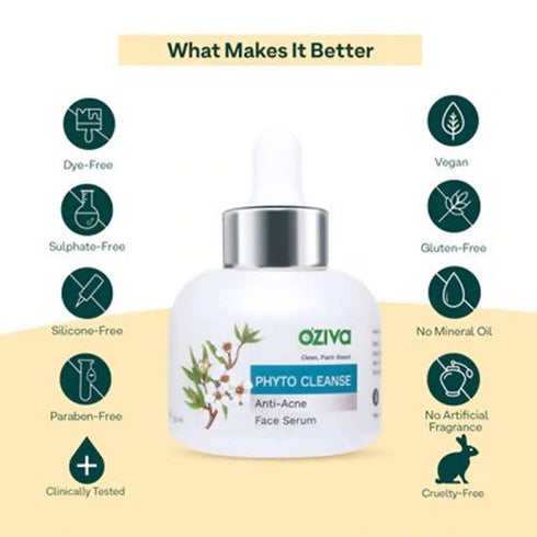 OZiva Phyto Cleanse Anti Acne Face Serum