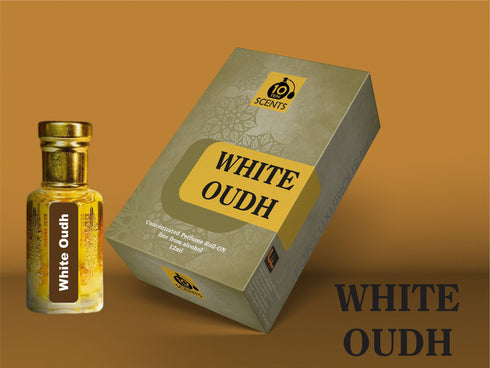 10 Scents Ten White Oudh Long Lasting Perfume for Men & Women - 12ml Floral Attar