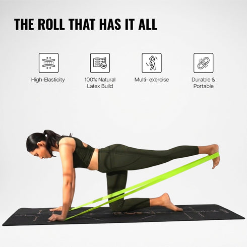 Wiselife HQ TPE Thera Band Roll 22mtr