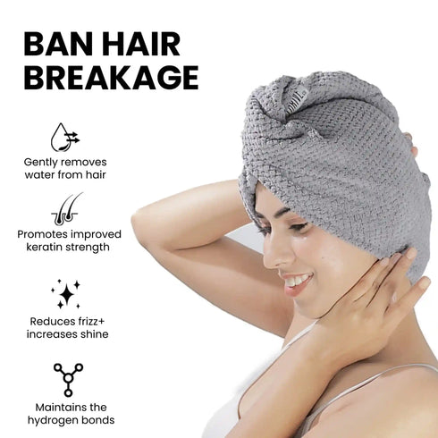 Thriveco Hair Buddy Damp Defense Towel Wrap