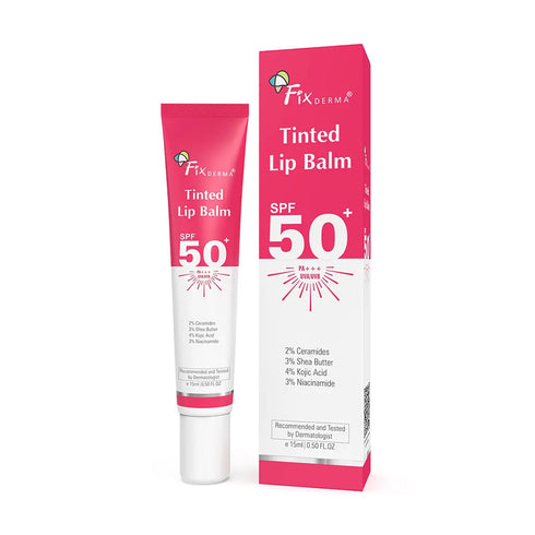 FixDerma Tinted Lip Balm SPF 50+ | Best Tinted Lip Balm for Dry Lips with SPF 50+