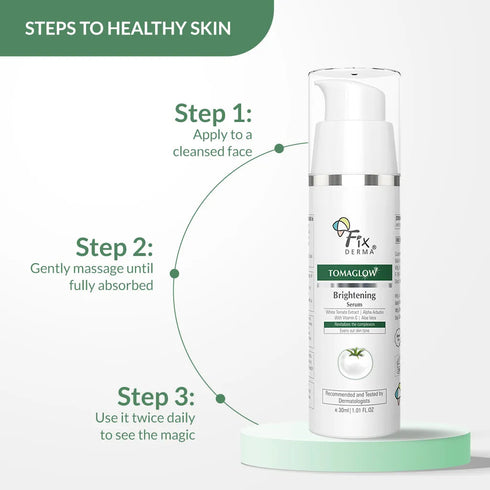 FixDerma Tomaglow Brightening Serum | Diminishes Pigmentation & Promotes Brighter Skin