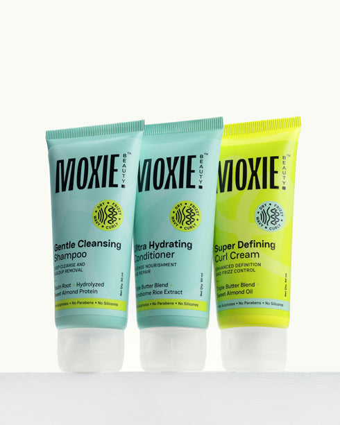 Moxie Beauty Curly Essential Trio (3 Steps for Indian Curly Hair) Travel Size