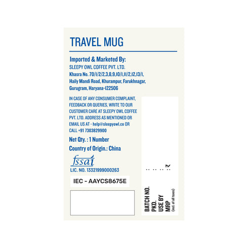 Sleepy Owl Coffee Instant Coffee Sachets + Travel Mug