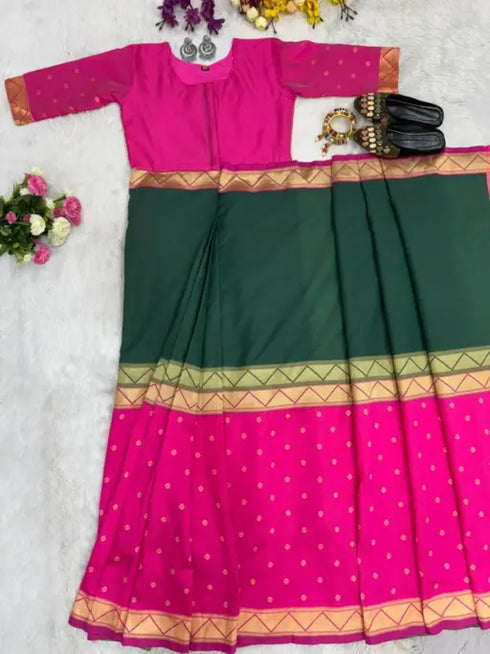 Ethnic Suits Trending Zip and Go South Indian Saree in Silk