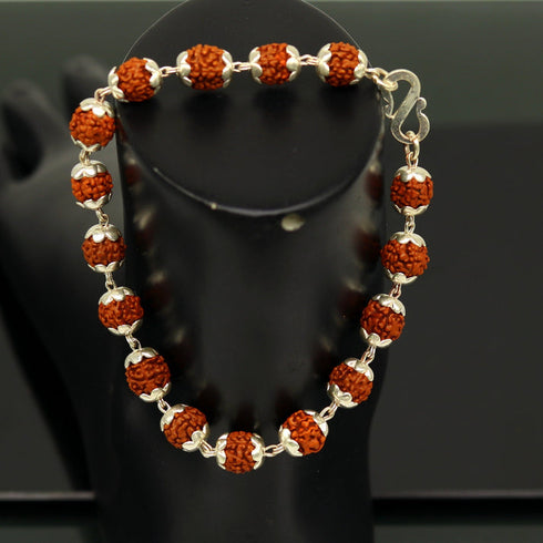 Handmade gorgeous Rudraksha beads bracelet customized gifting personalized unisex jewelry sbr198