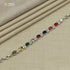 925 Sterling Silver Stylish Navratan Stone Bracelet Unisex Jewelry