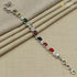 925 Sterling Silver Stylish Navratan Stone Bracelet Unisex Jewelry