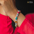19 GM 925 sterling silver Navratan unisex nine stone bracelet sbr742