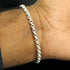 925 sterling silver customized rolo link chain bracelet stylish unisex gifting jewelry nsbr185