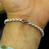 925 sterling silver customized rolo link chain bracelet stylish unisex gifting jewelry nsbr185