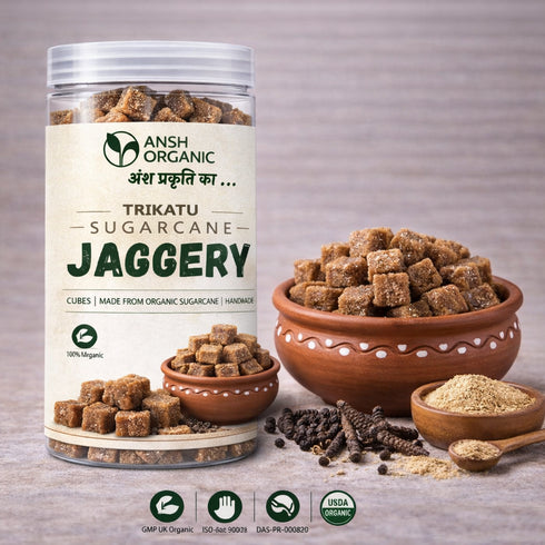 Ansh Organic Trikut Flavoured Jaggery