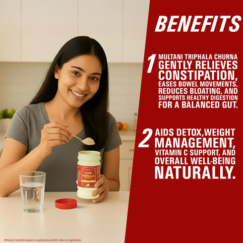 Multani Pharmaceuticals Limited Multani Triphala Churna Helps relieve constipation & beneficial for eyes