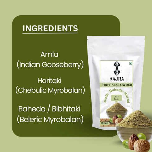 Millet Mania Triphala Powder 3 2 1 Ratio