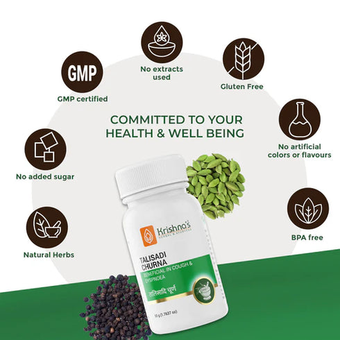 Krishna'S Herbal & Ayurveda Talisadi Churna