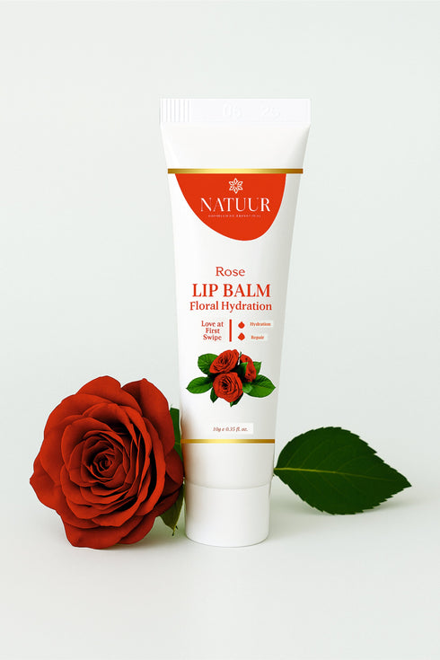 Natuur Lip Balm Rose & Cardamom Floral Hydration