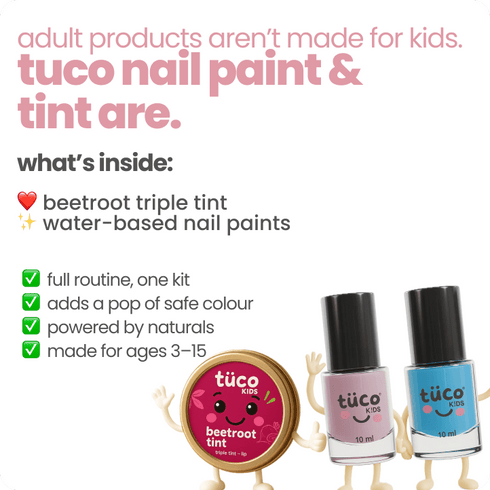 Tuco safe makeup giftpack natural tint + nail paint