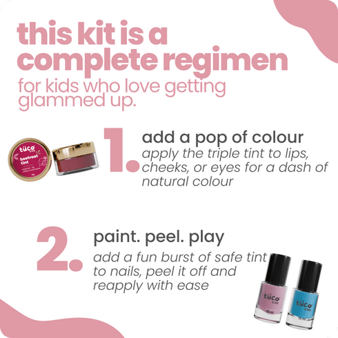 Tuco safe makeup giftpack natural tint + nail paint