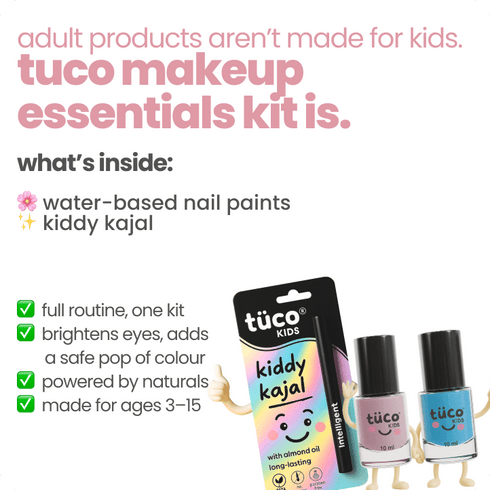 Tuco nontoxic makeup kit for kids Nail Paint + Kajal