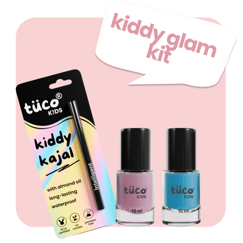 Tuco nontoxic makeup kit for kids Nail Paint + Kajal